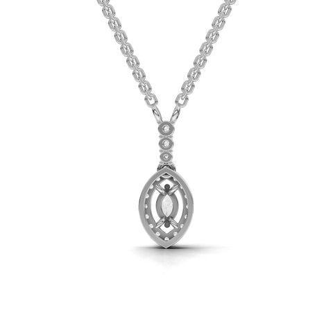2.31 Ct Marquise Halo Lab Diamond Statement Jewelry Set