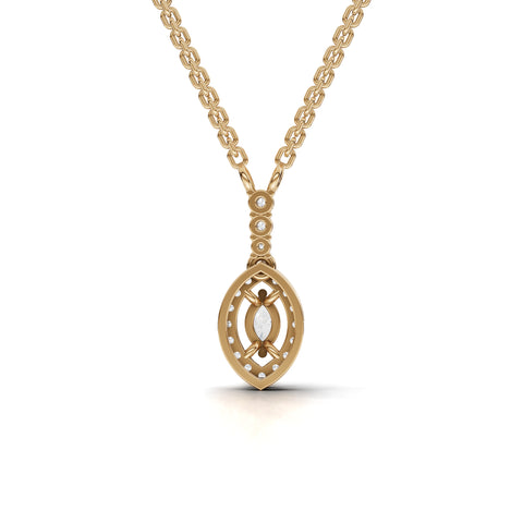 2.31 Ct Marquise Halo Lab Diamond Statement Jewelry Set
