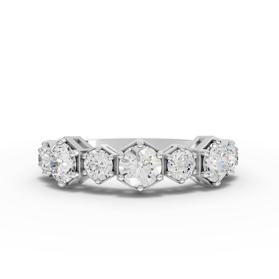 2.62 Ct Round Hexagon Lab Diamond Set