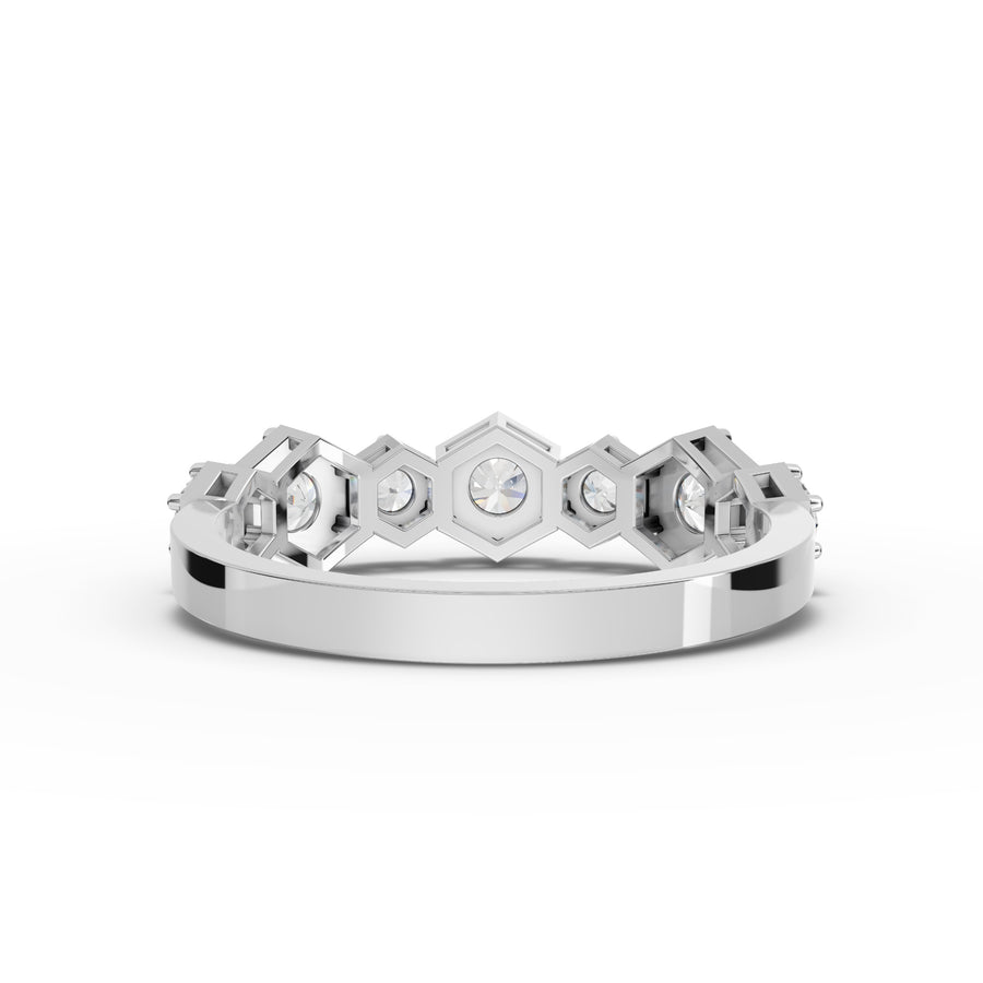 2.62 Ct Round Hexagon Lab Diamond Set