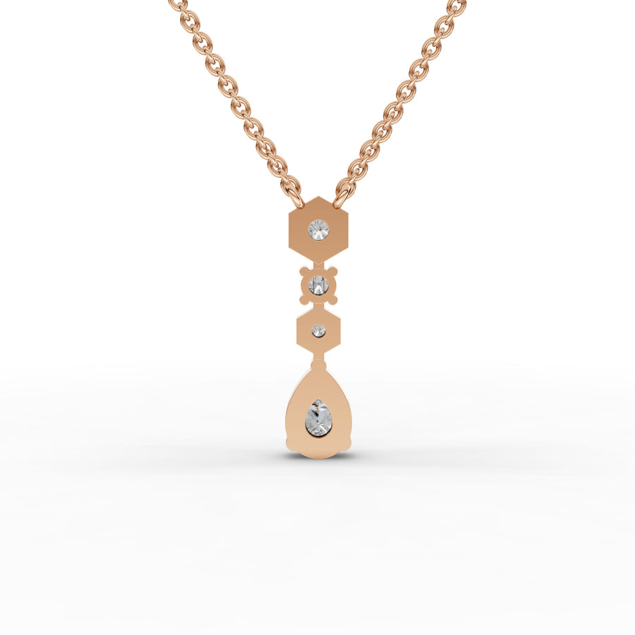 2.45 Ct Pear With Side Stone Jewelry Set