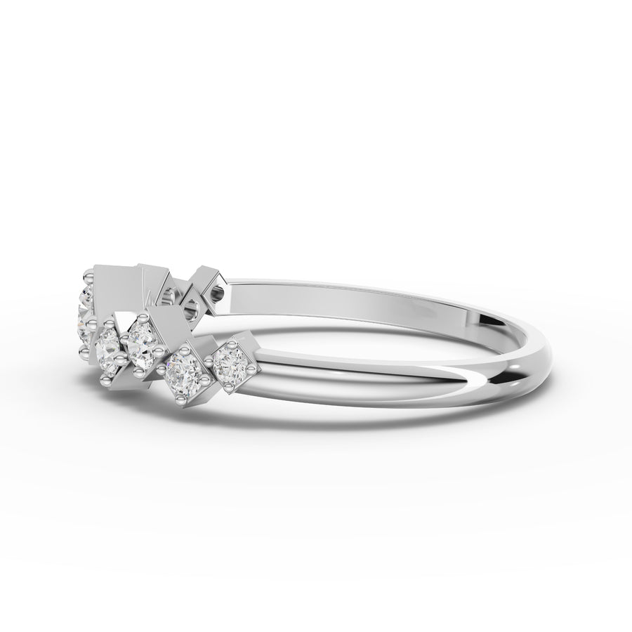 0.30 Ct Round Lab Diamond Eternity Ring