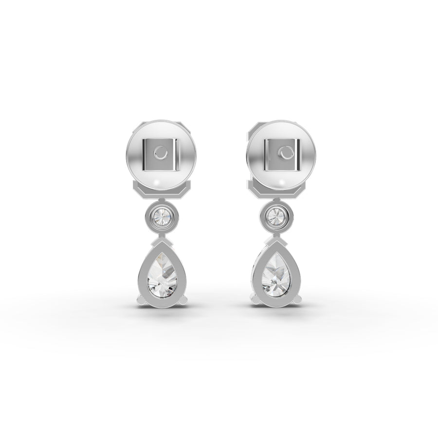 6.39 Ct Emerald & Pear Lab Diamond Set