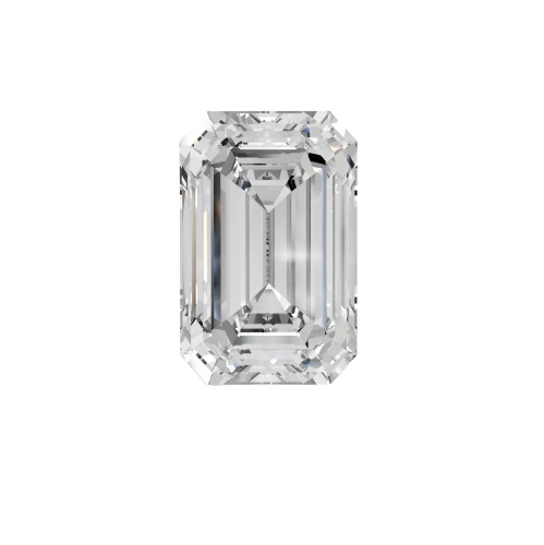 Emerald cut lab-grown diamond ring