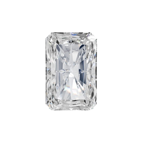 Radiant cut lab-grown diamond ring