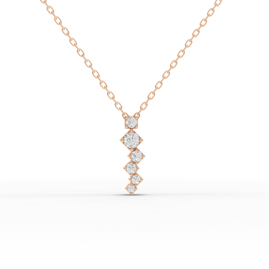 0.24 Ct Round Diamond Pendant