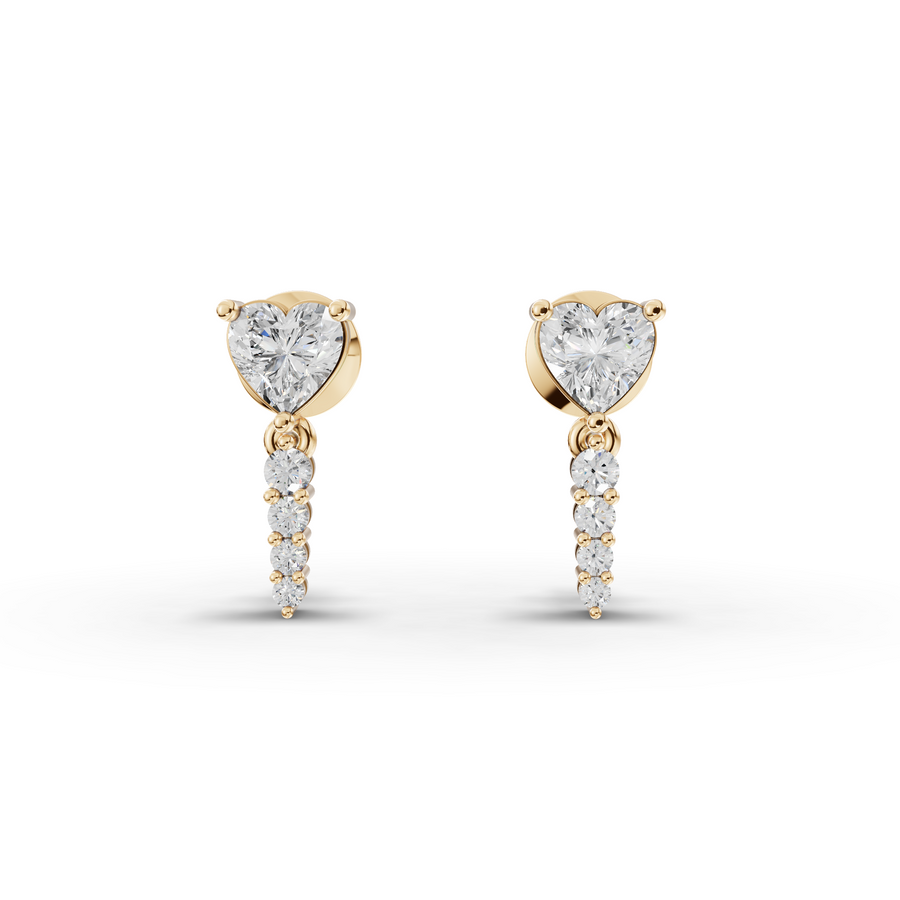 2.06 Ct Heart Lab Diamond Set