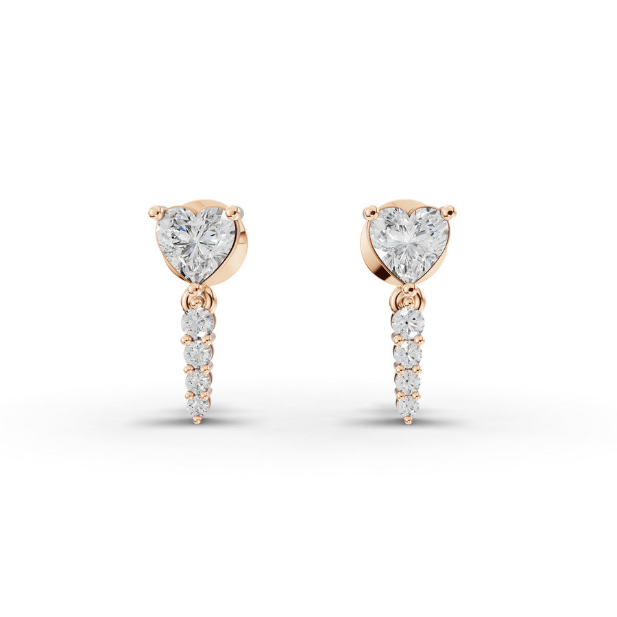 2.06 Ct Heart Lab Diamond Set