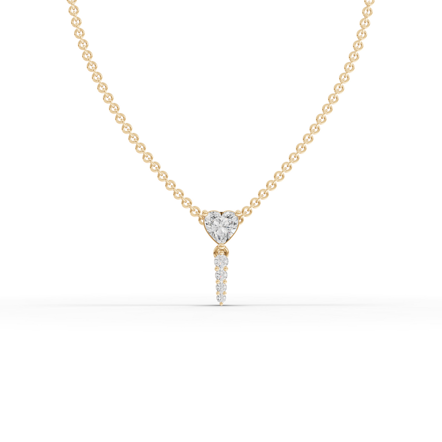 0.58 Ct Heart Lab Diamond Pendant