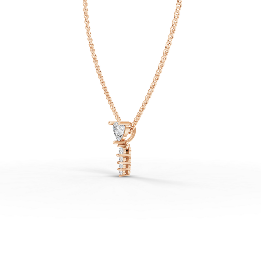 0.58 Ct Heart Lab Diamond Pendant