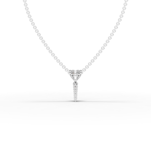 Heart & Drop Lab-Grown Diamond Pendant Necklace