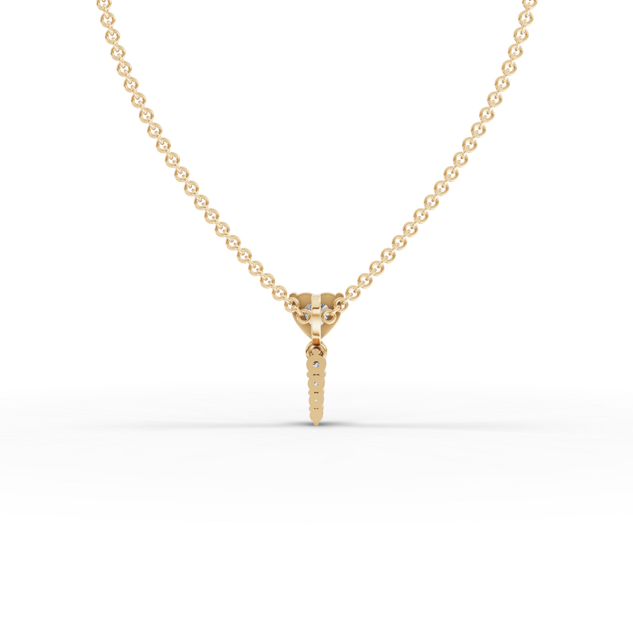 0.58 Ct Heart Lab Diamond Pendant