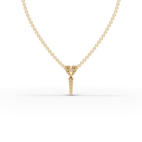 Heart & Drop Lab-Grown Diamond Pendant Necklace