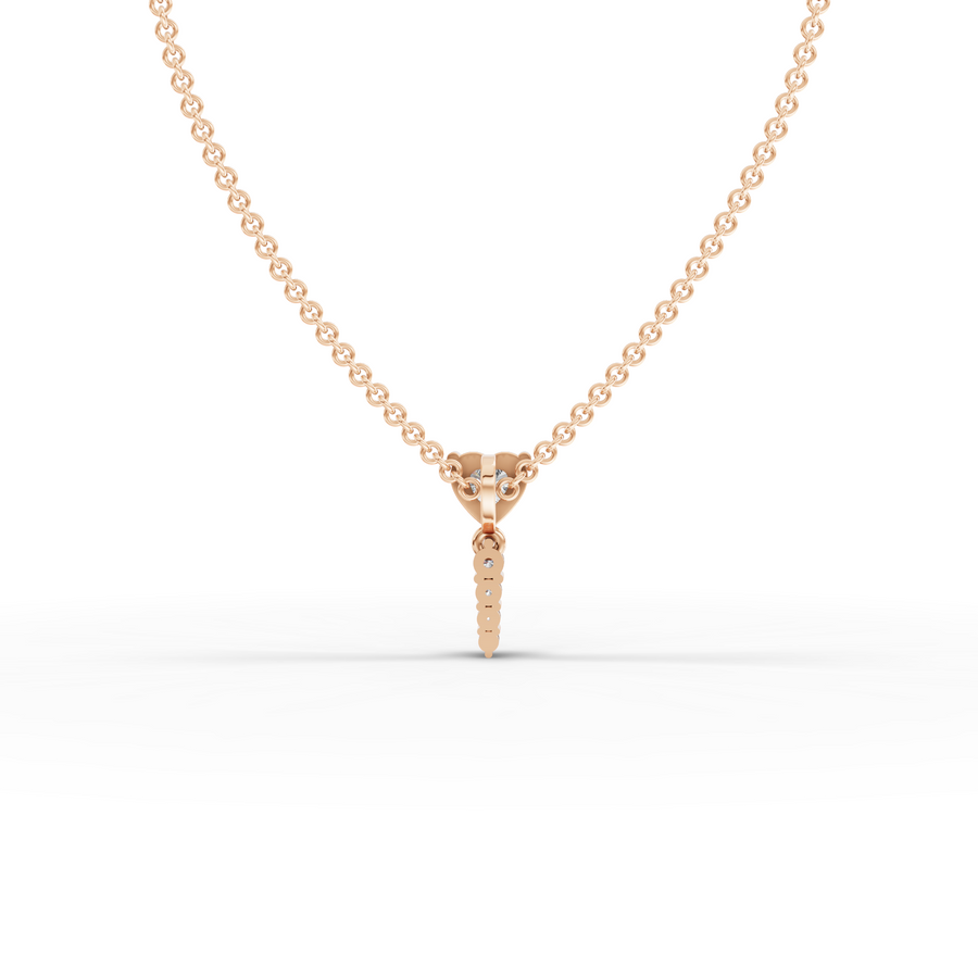 0.58 Ct Heart Lab Diamond Pendant
