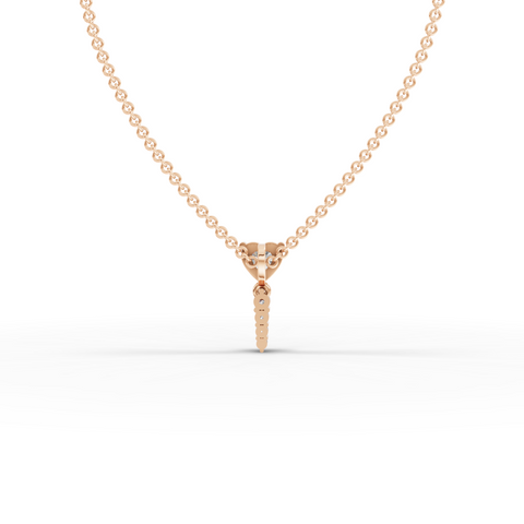Heart & Drop Lab-Grown Diamond Pendant Necklace