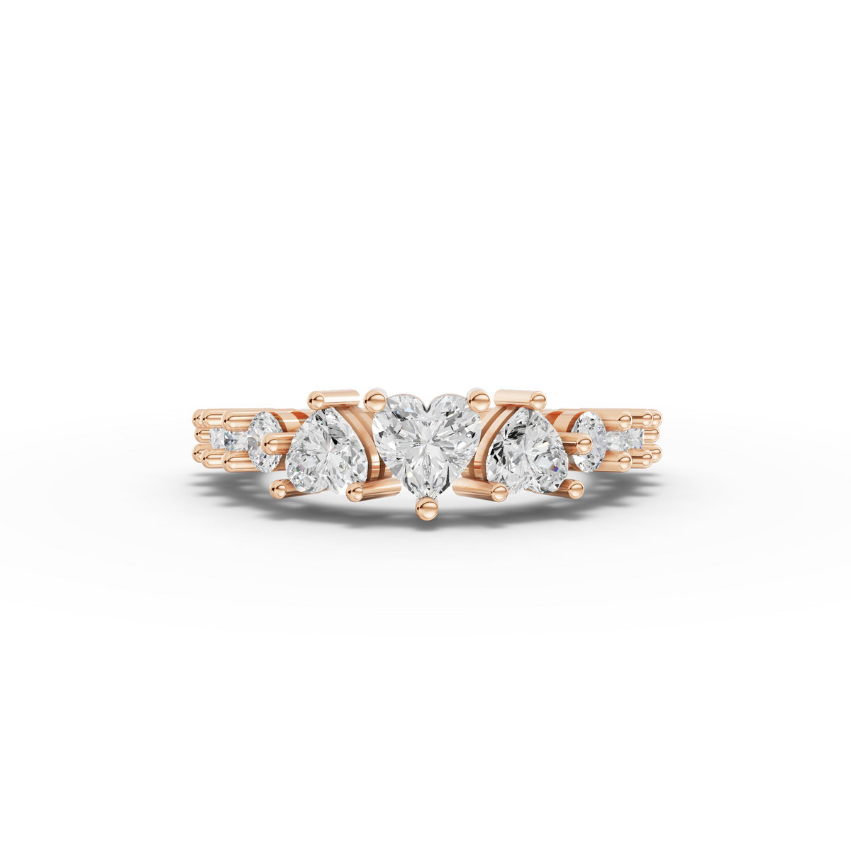 Lab-Grown Diamond Graduated Half-Eternity Band