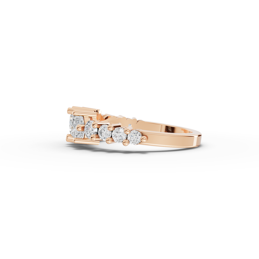 1.03 Ct Heart Lab Diamond Eternity Ring