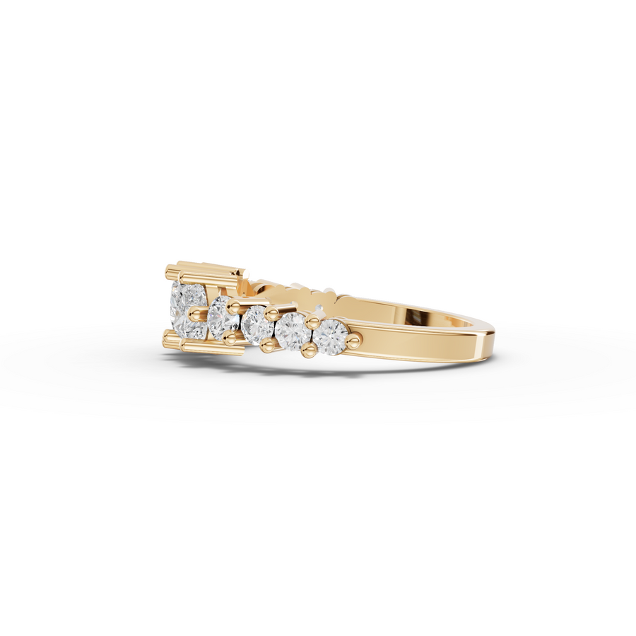 1.03 Ct Heart Lab Diamond Eternity Ring