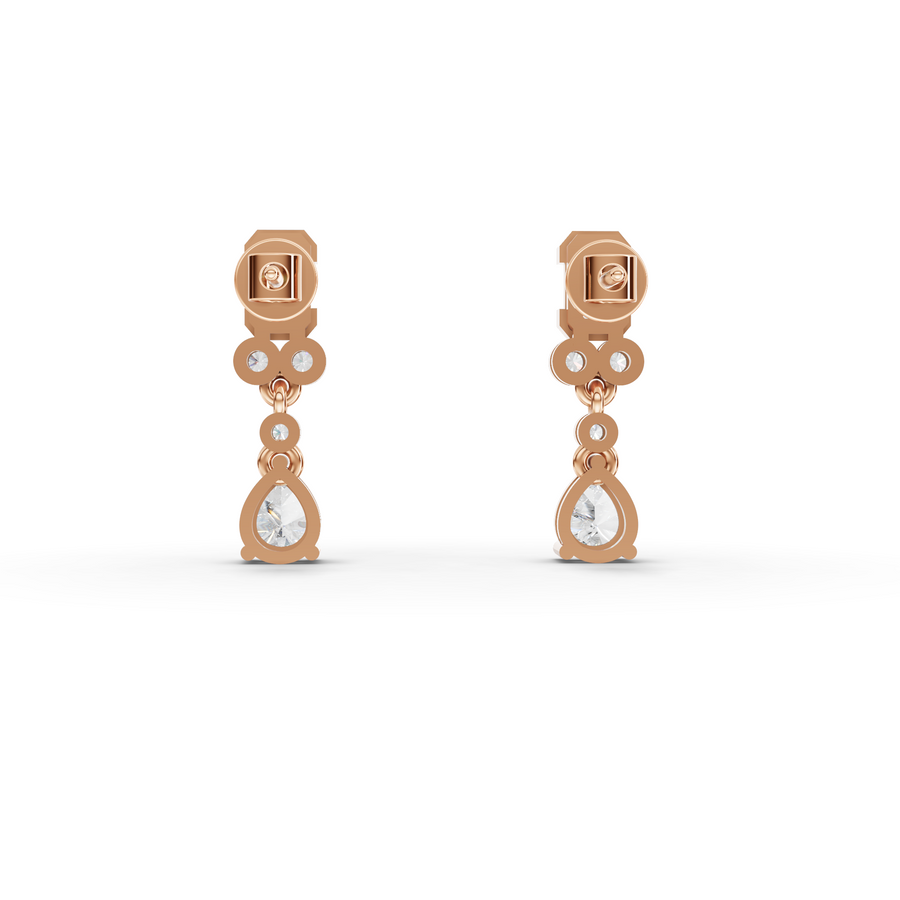 2.99 Ct Emerald & Pear Lab Diamond Set