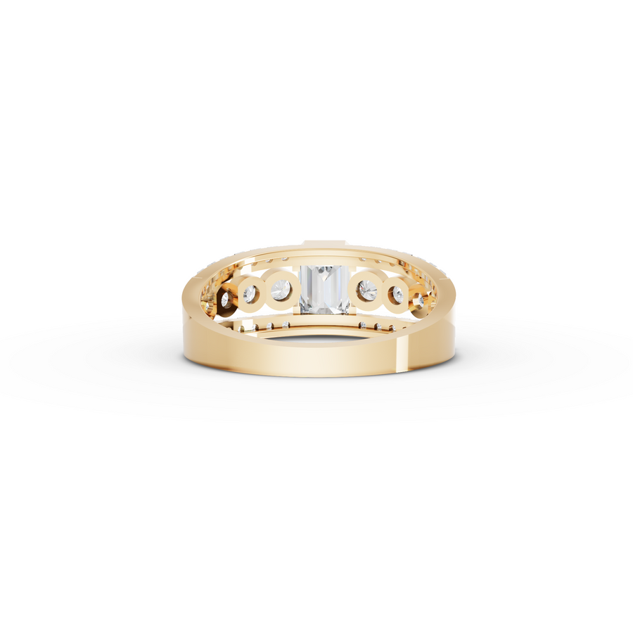 2.99 Ct Emerald & Pear Lab Diamond Set