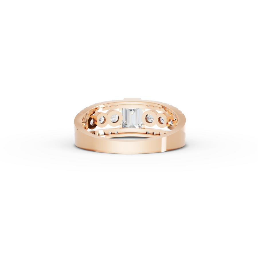 2.99 Ct Emerald & Pear Lab Diamond Set