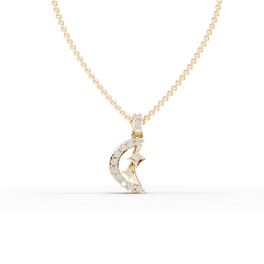 0.40 Ct Round Lab Diamond Statement Pendant