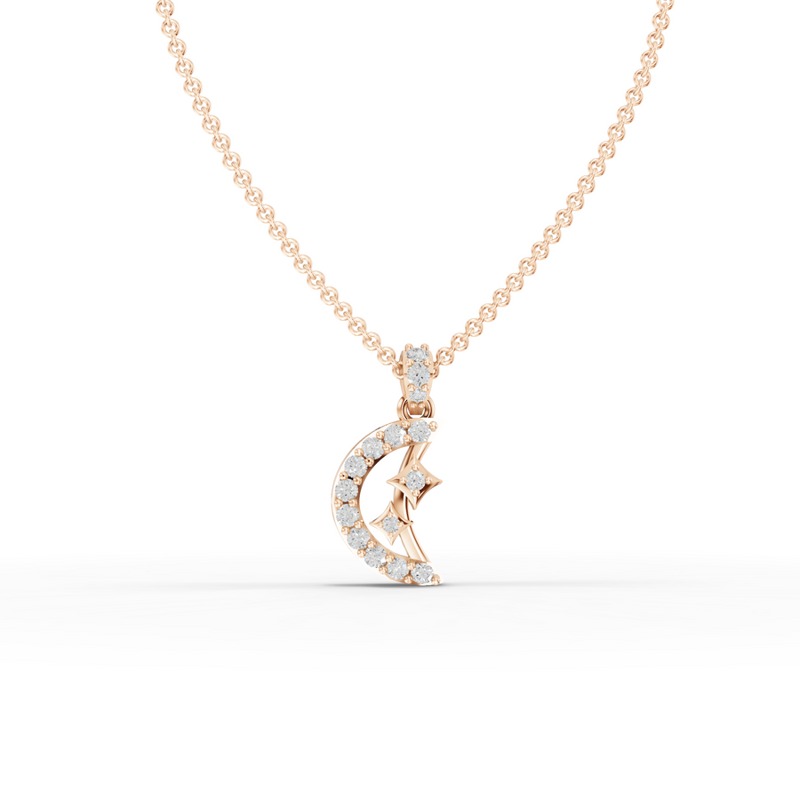 0.40 Ct Round Lab Diamond Statement Pendant