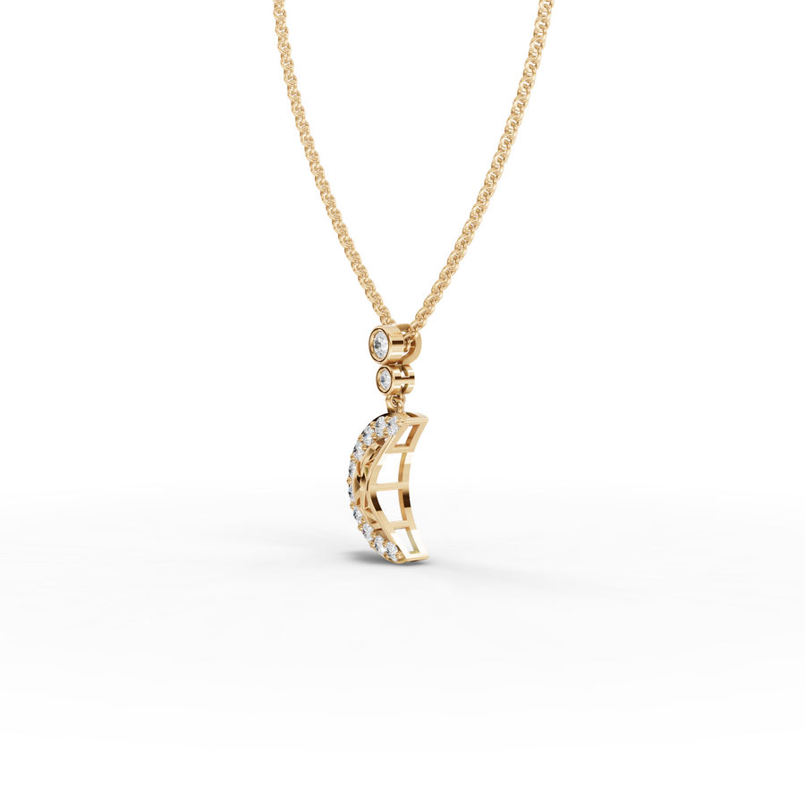 0.41 Ct Round Lab Diamond Statement Pendant