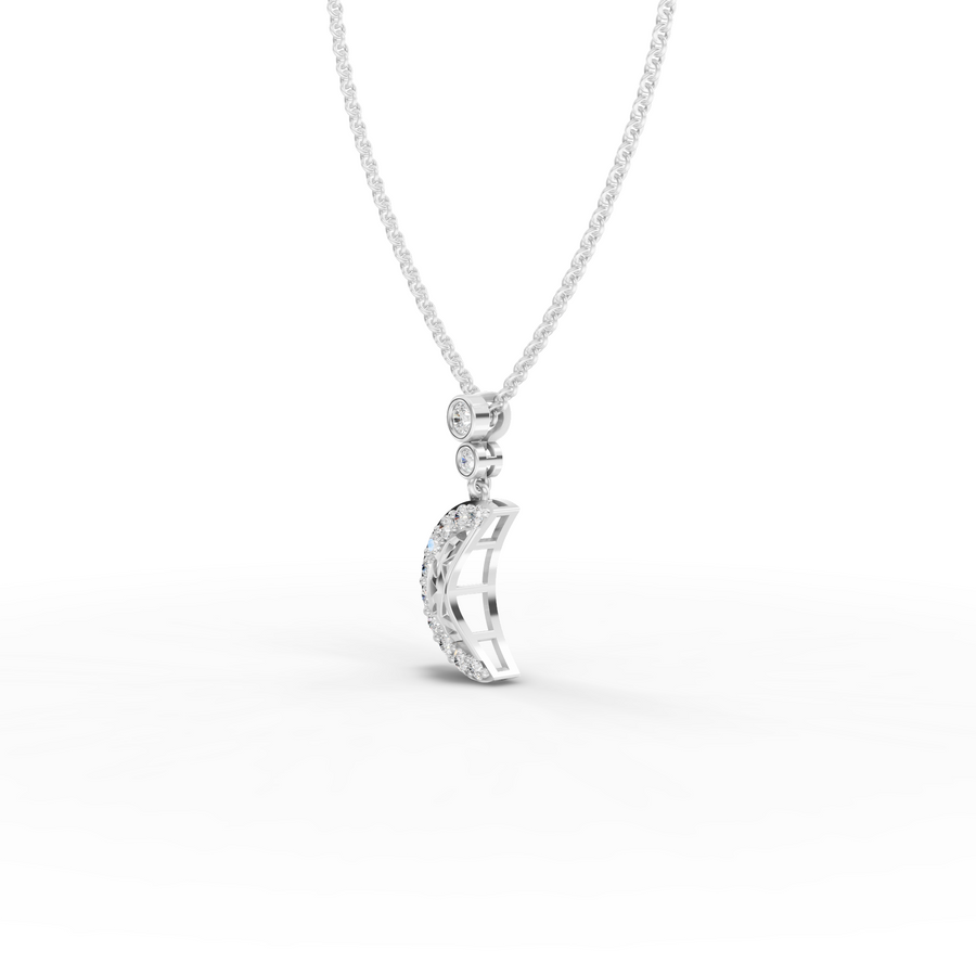 0.41 Ct Round Lab Diamond Statement Pendant