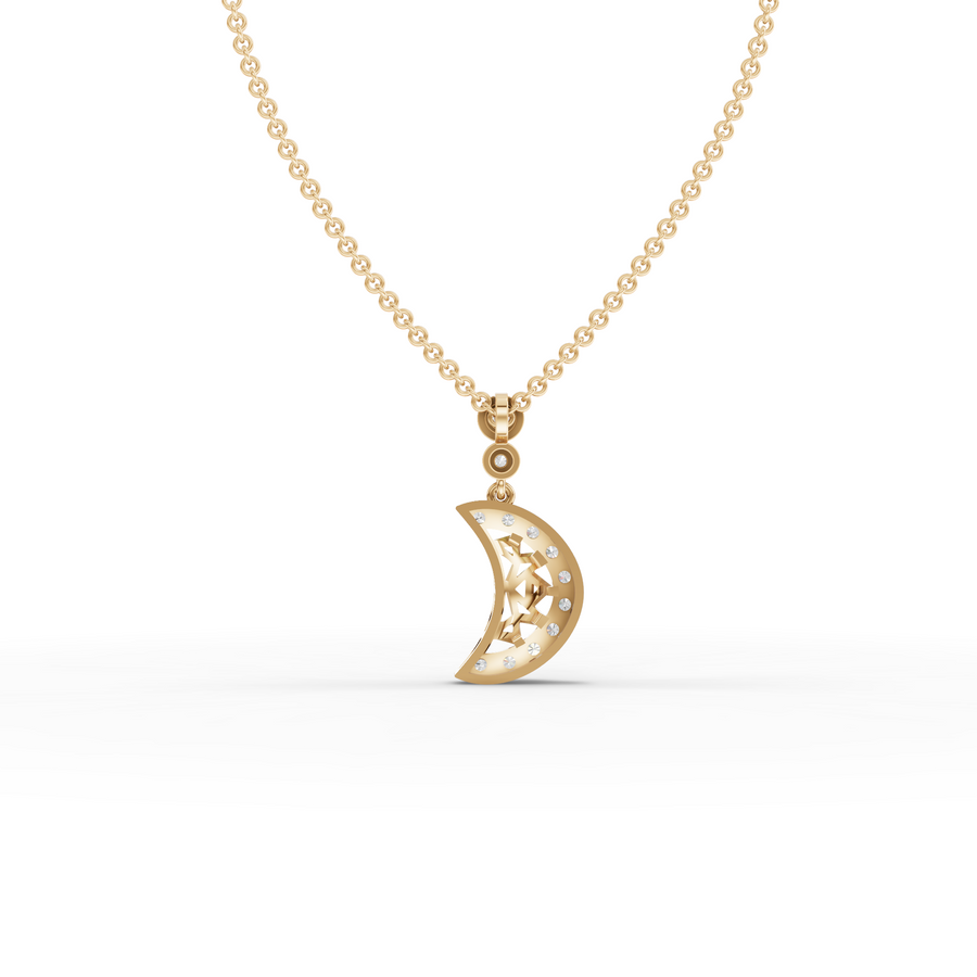 0.41 Ct Round Lab Diamond Statement Pendant