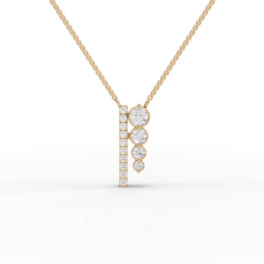 6.75 Ct Graduated Bezel Round Diamond Set