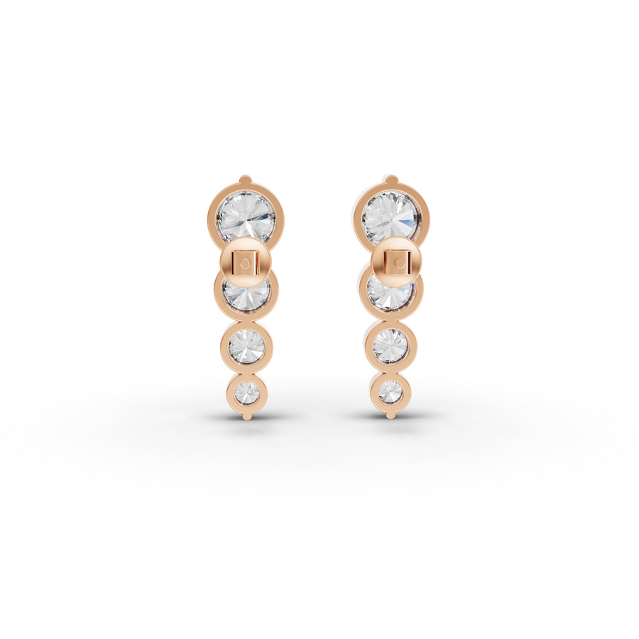 6.75 Ct Graduated Bezel Round Diamond Set