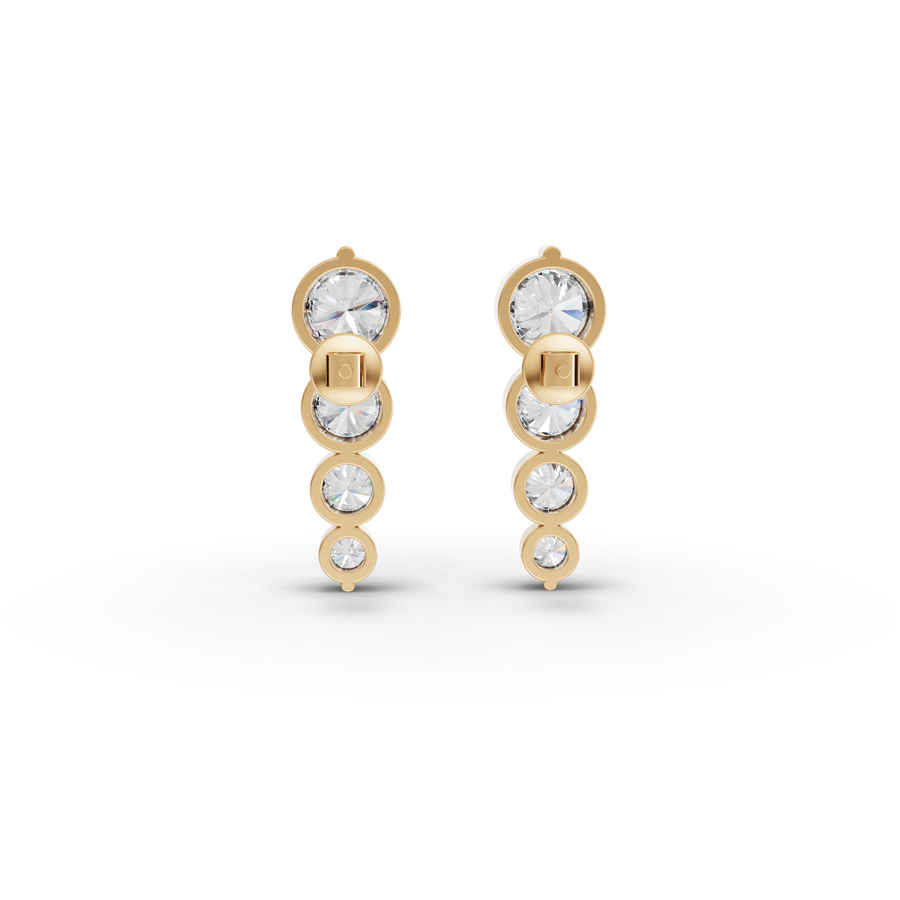 6.75 Ct Graduated Bezel Round Diamond Set