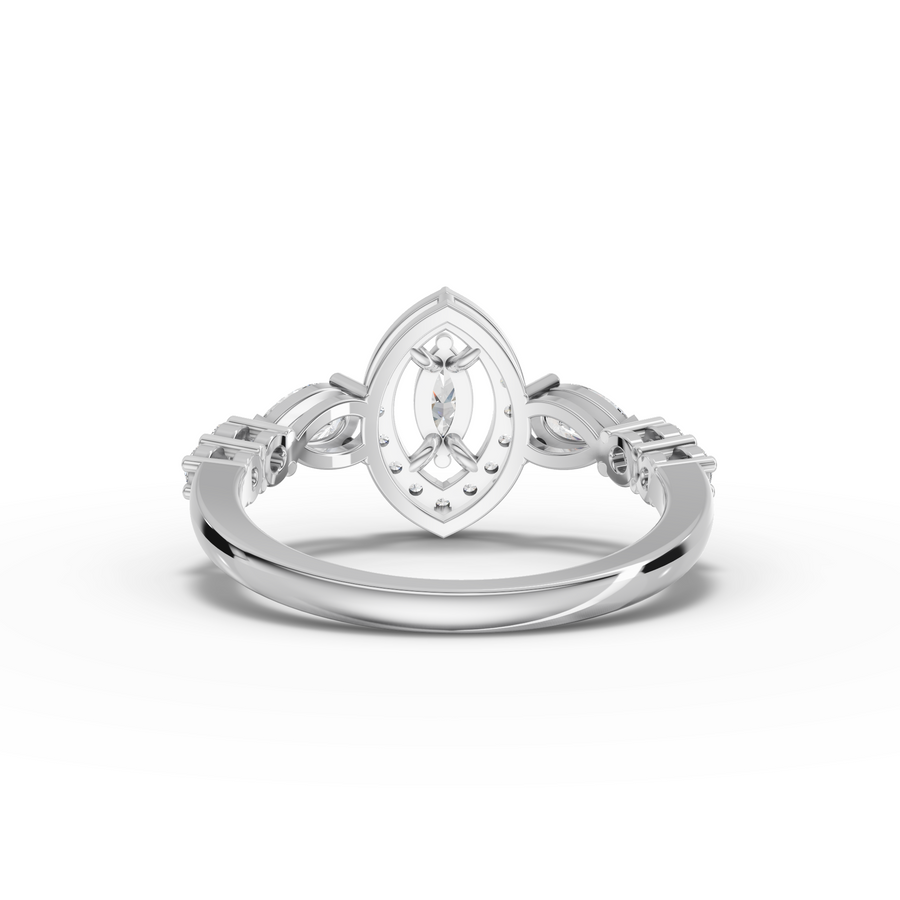 3.00 Ct Marquise Pear Lab Diamond Set