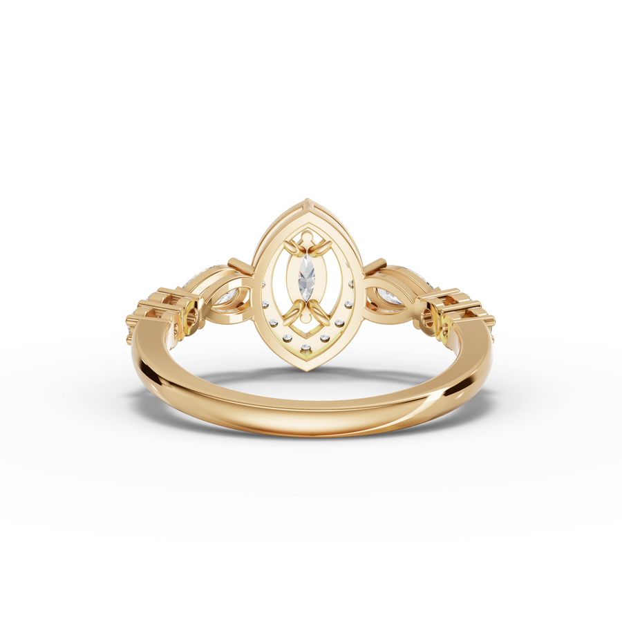 3.00 Ct Marquise Pear Lab Diamond Set