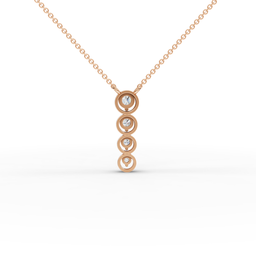 2.34 Ct Round Bezel Lab Diamond Set