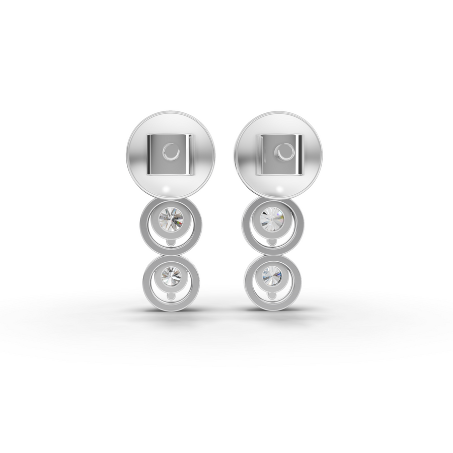 2.34 Ct Round Bezel Lab Diamond Set