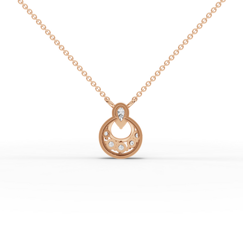 2.20 Ct Pear Halo Lab Diamond Jewelry Set