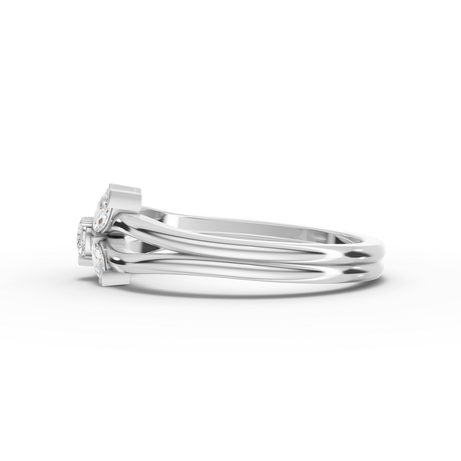 0.24 Ct Marquise Butterfly Diamond Ring