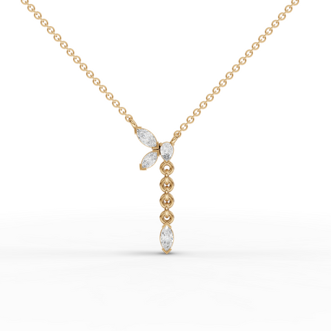 0.85 Ct Marquise Butterfly Lab Diamond Jewelry Set
