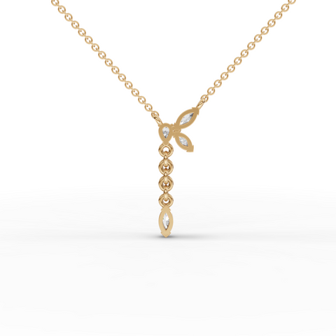 0.85 Ct Marquise Butterfly Lab Diamond Jewelry Set