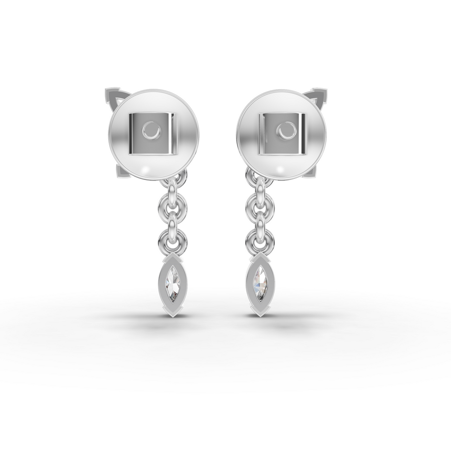 0.41 Ct Marquise Butterfly Diamond Drops