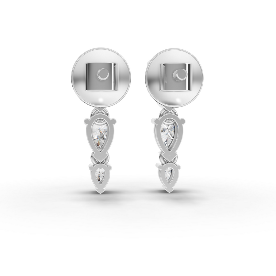 4.27 Ct Pear Statement Lab Diamond Set