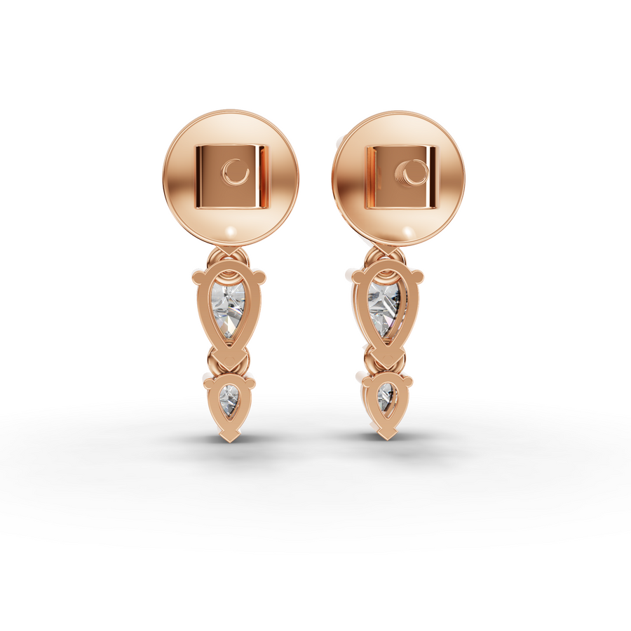 4.27 Ct Pear Statement Lab Diamond Set
