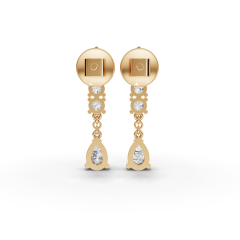 Statement Earrings Featuring Lab Grown Diamond Drop Design