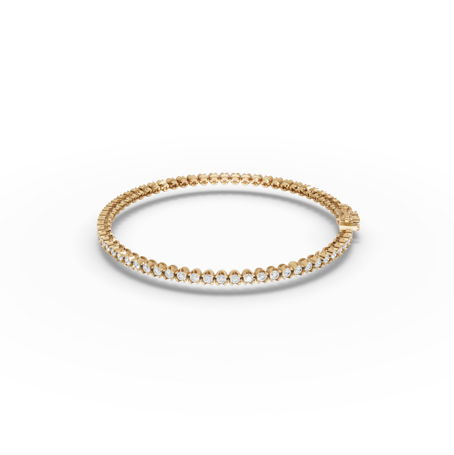 1.88 CT Round Lab Diamond Prong Set Tennis Bracelet