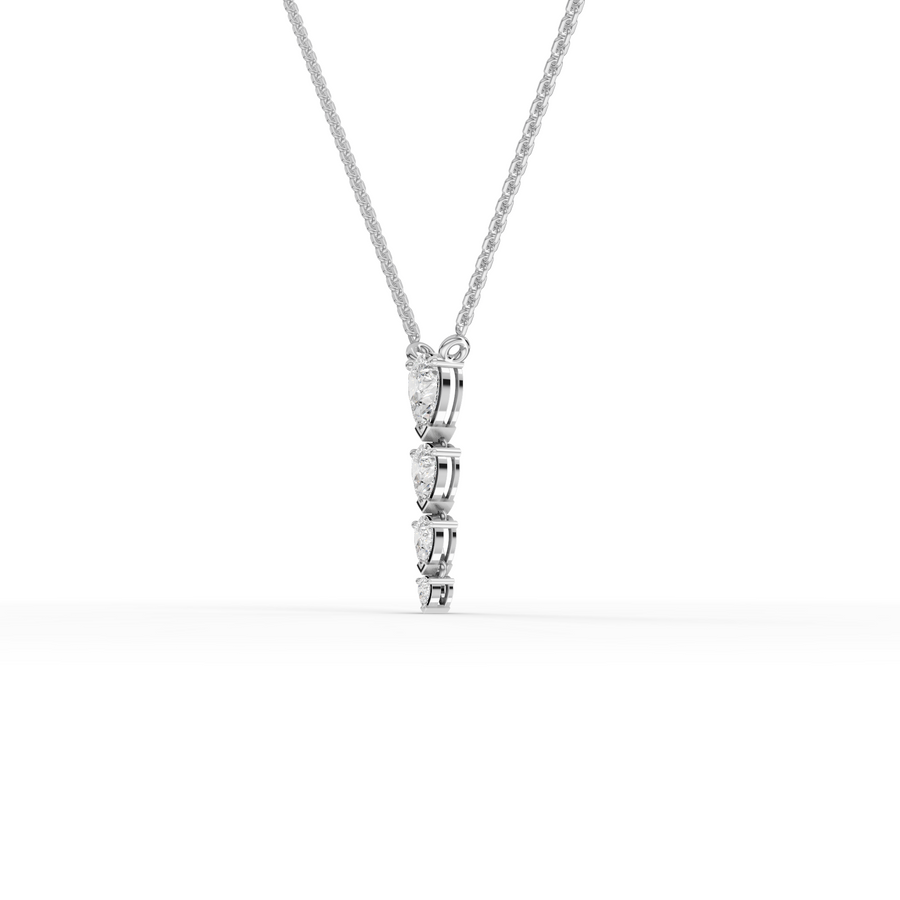 1.28 Ct Pear Drop Diamond Pendant