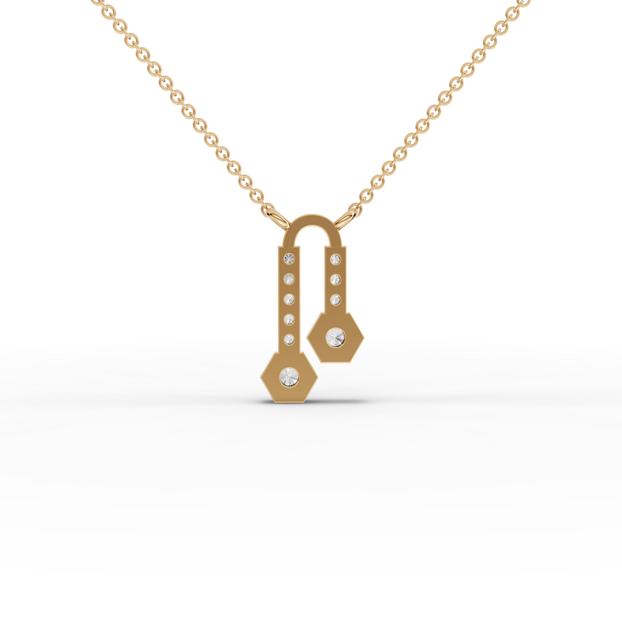 1.52 Ct Hexagon Round Lab Diamond Set