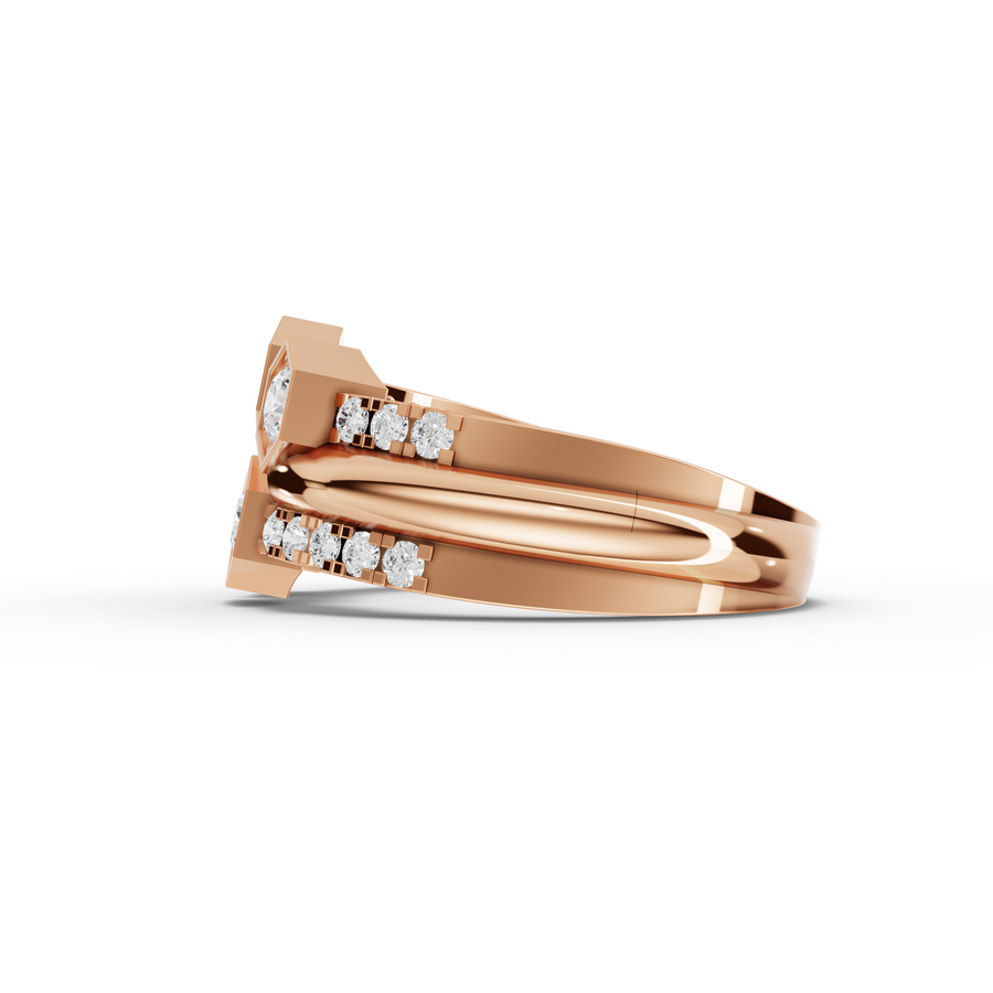 0.61 Ct Round Statement Lab Diamond Ring