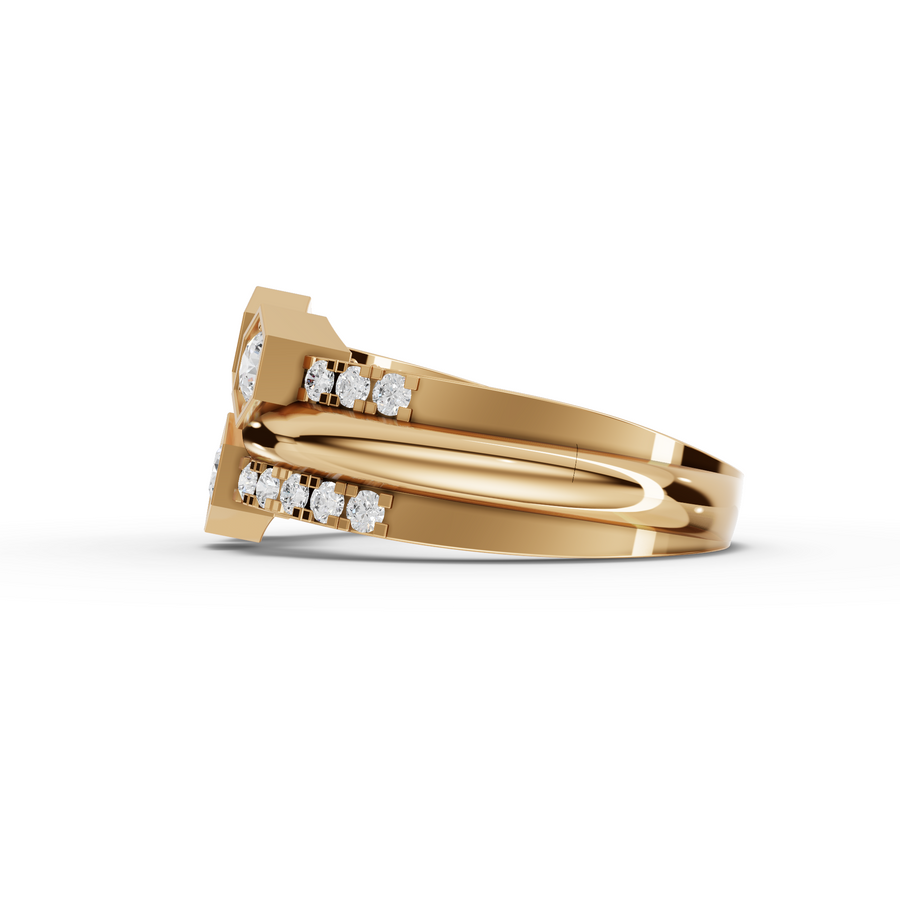 0.61 Ct Round Statement Lab Diamond Ring